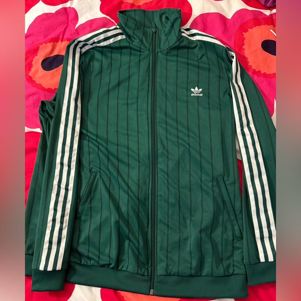Adidas Men's Green Trefoil Track Jacket